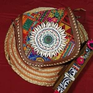 Tan U Sling Bag